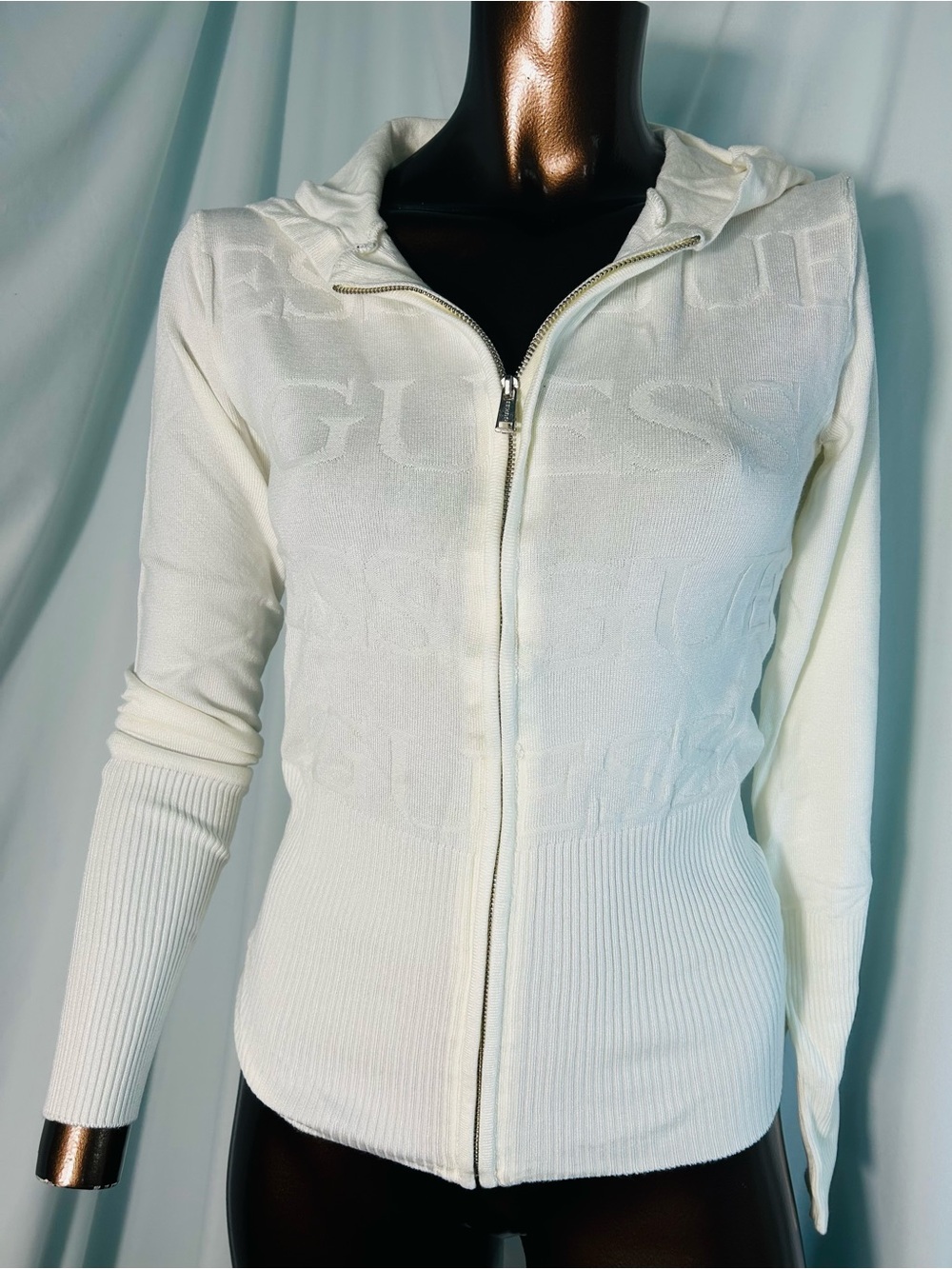 Guess Kitchell full zip Hooded Sweater - XS - New